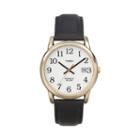 Timex Men's Easy Reader Leather Watch - T2h2919j, Size: Small, Black