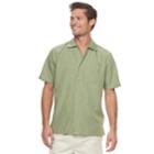 Men's Batik Bay Regular-fit Microfiber Button-down Shirt, Size: Small, Green