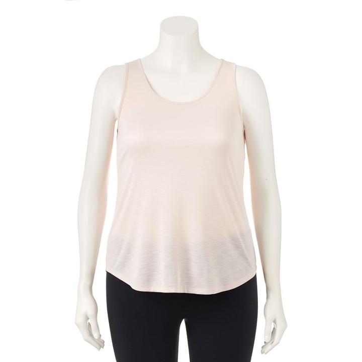 Women's Apt. 9&reg; Crisscross Tank, Size: Xl, Brt Pink