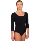 Women's Danskin Scoopneck Dance Leotard, Size: Medium, Black