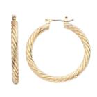 Napier Twisted Nickel Free Hoop Earrings, Women's, Gold