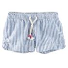 Girls 4-8 Oshkosh B'gosh&reg; Striped Linen-blend Shorts, Girl's, Size: 7, Ovrfl Oth