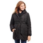 Maternity Oh Baby By Motherhood&trade; Quilted Puffer Jacket, Women's, Size: Small, Black