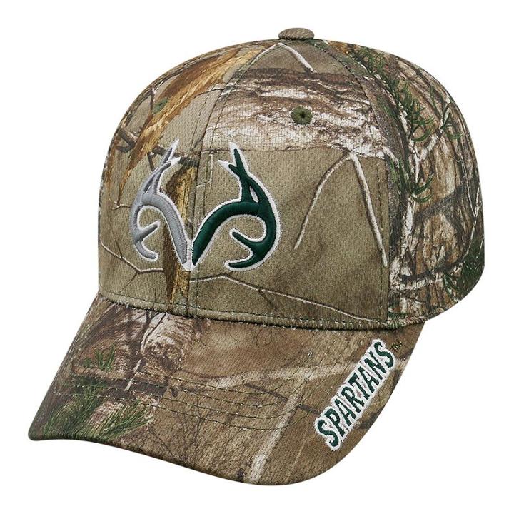 Adult Top Of The World Michigan State Spartans Realtree One-fit Cap, Men's, Green Oth
