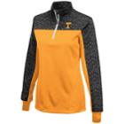 Women's Campus Heritage Tennessee Volunteers Scaled Quarter-zip Pullover Top, Size: Small, Drk Orange