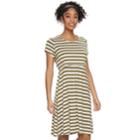 Maternity A:glow Popover A-line Nursing Dress, Women's, Size: M-mat, Med Green