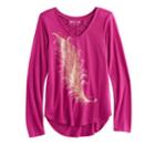 Girls 7-16 Mudd&reg; Cage Tee, Size: 14, Pink