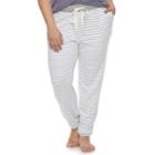 Plus Size Sonoma Goods For Life&trade; Essential Lounge Jogger Pants, Women's, Size: 1xl, White