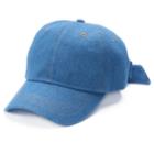 Mudd&reg; Denim Tie Back Baseball Cap, Women's, Dark Blue