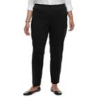 Plus Size Croft & Barrow&reg; Effortless Stretch Pull-on Pants, Women's, Size: 22w Short, Black