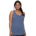 Juniors' Plus Size So&reg; Racerback Tank, Teens, Size: 1xl, Dark Blue