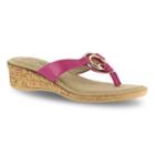 Tuscany By Easy Street Fina Women's Wedge Sandals, Size: Medium (10), Brt Pink