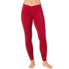 Women's Cuddl Duds Softwear Leggings, Size: Small, Red