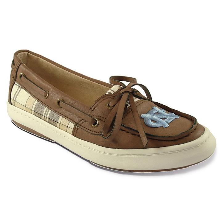 Women's Campus Cruzerz Westwind North Carolina Tar Heels Boat Shoes, Size: 9, Brown