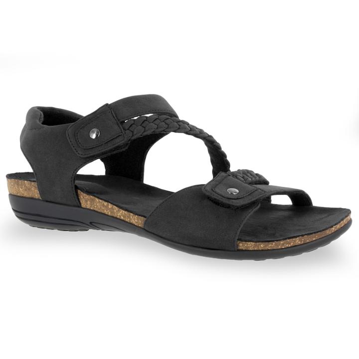 Easy Street Zone Women's Sandals, Size: Medium (5), Black