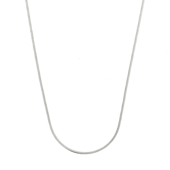 Sterling Silver Square Snake Chain Necklace - 24 In, Women's, Size: 24