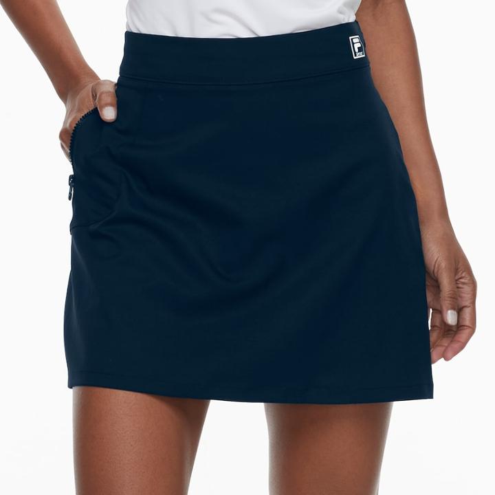 Women's Fila Sport&reg; Woven Zipper-pocket Skort, Size: Small, Dark Blue