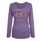 Women's 5th & Ocean Minnesota Vikings Triblend Tee, Size: Small, Purple