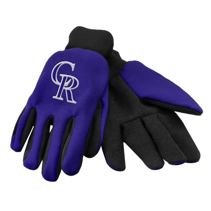 Forever Collectibles Colorado Rockies Utility Gloves, Multicolor