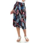 Women's Croft & Barrow Smocked Challis Midi Skirt, Size: Xs, Oxford