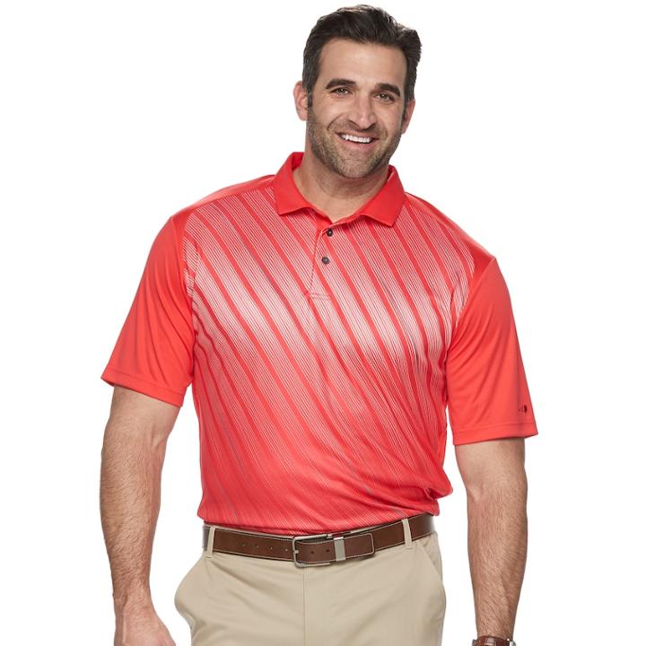 Big & Tall Grand Slam Stretch Performance Golf Polo, Men's, Size: 2xb, Brt Red