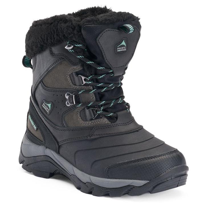 Pacific Mountain Steppe Women's Winter Boots, Size: 6.5, Black