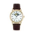 Peugeot Women's Leather Moon Phase Watch - 3032