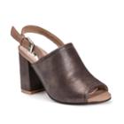 Muk Luks Marina Women's Chunky Heel Sling-back Sandals, Size: 6, Red/coppr (rust/coppr)