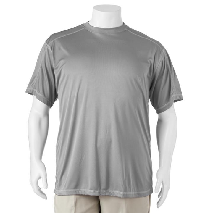 Big & Tall Champion Performance Tee, Men's, Size: L Tall, Light Grey