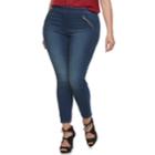 Plus Size Jennifer Lopez Skinny Jeggings, Women's, Size: 20w T/l, Med Blue