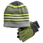 Boys 4-20 Tek Gear&reg; Sherpa-lined Hat & Gloves Set, Brt Green