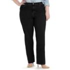 Plus Size Lee Relaxed Fit Straight-leg Jeans, Women's, Size: 30w T/l, Black