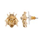 Simply Vera Vera Wang Gold Tone Beetle Stud Earrings, Women's