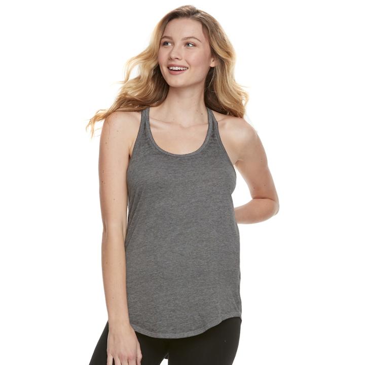 Juniors' So&reg; Slubbed Shirttail Tank, Teens, Size: Xs, Oxford