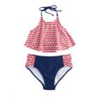 Girls 7-16 So&reg; Patriotic 2-pc. Bikini Swimsuit Set, Size: 12, Red