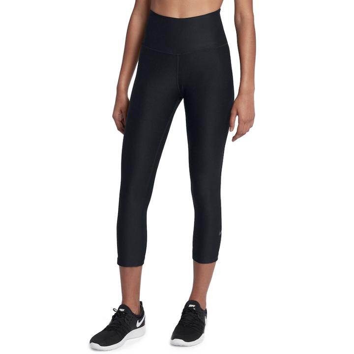 Women's Nike Sculpt Victory Capri Leggings, Size: Medium, Grey (charcoal)