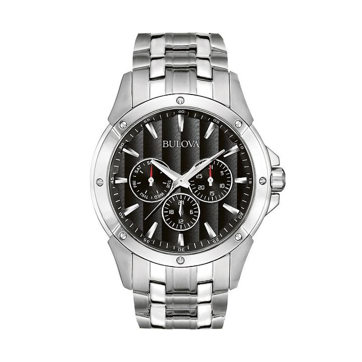 Bulova Stainless Steel Watch - 96c107 - Men, Grey