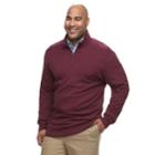 Big & Tall Izod Advantage Sportflex Classic-fit Performance Stretch Fleece Quarter-zip Pullover, Men's, Size: L Tall, Drk Purple