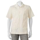Men's Havanera Embroidered Four-pocket Button-down Shirt, Size: Xxl, Natural