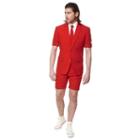 Men's Opposuits Slim-fit Red Devil Suit & Tie Set, Size: 38 - Regular, Med Red