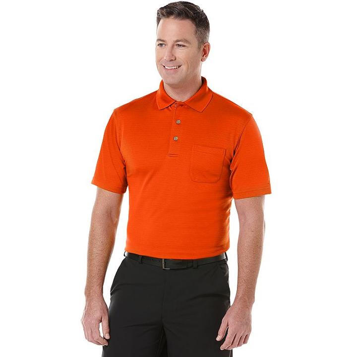 Big & Tall Grand Slam Airflow Solid Pocketed Performance Golf Polo, Men's, Size: 3xb, Orange Oth