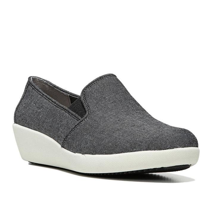 Lifestride Motorway Women's Slip-on Wedges, Size: 6.5 Wide, Oxford