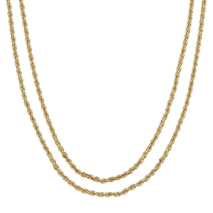 Everlasting Gold 14k Gold Rope Chain - 30 In, Women's, Size: 30
