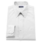 Men's Croft & Barrow&reg; Slim-fit Solid Easy-care Point-collar Dress Shirt, Size: 17-32/33, White