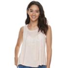 Juniors' About A Girl Heart State Swing Tank, Size: Large, Light Pink