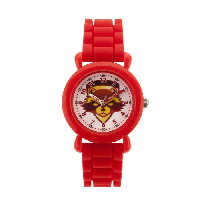 Marvel Guardians Of The Galaxy Vol. 2 Rocket Kids' Time Teacher Watch, Boy's, Size: Medium, Red