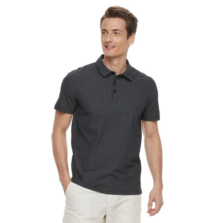 Men's Apt. 9&reg; Soft Touch Printed Polo, Size: Xl, Oxford