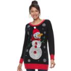Women's Us Sweaters Holiday Tunic, Size: Large, Black
