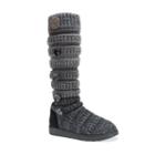 Muk Luks Kalie Women's Sweater Boots, Girl's, Size: 8, Black