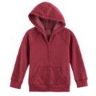 Boys 4-10 Jumping Beans&reg; Basic Fleece Zip Hoodie, Size: 8, Red